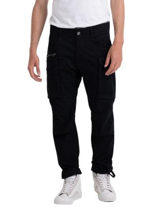 Replay Mens Hose - Black Cotton - Size 34W/30L
