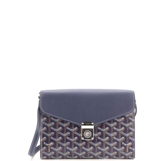 Goyard Chypre Wallet on Strap Coated Canvas with Leather
