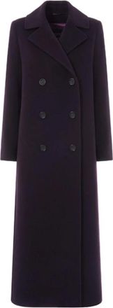 Cinzia Rocca Lange Jas Zwart Elegant Stijl - Dames - Mantel - Zwart - 2XL - Jassen