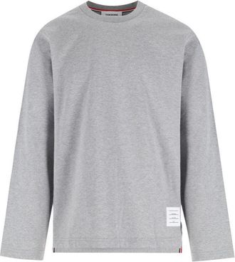 Thom Browne Logo T-Shirt - Grey