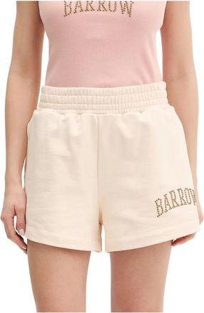 Barrow Shirred Detail Shorts - Dames - Bermuda - Beige - M - Katoen - Korte Broeken