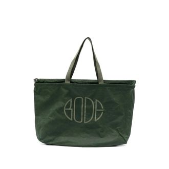 Bode Waxed Cotton Zip Tote