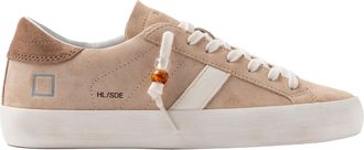 D.A.T.E. Hill Low Suede Sneakers in Beige
