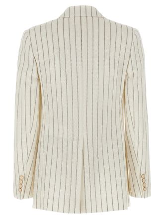 Max Mara Womens White Cotton Blazer Clothing
