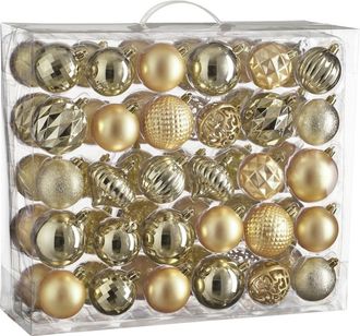 MiCa Decorations Bola de navidad unbreakable baubles champ&aacute;n h7xb7xl7cm