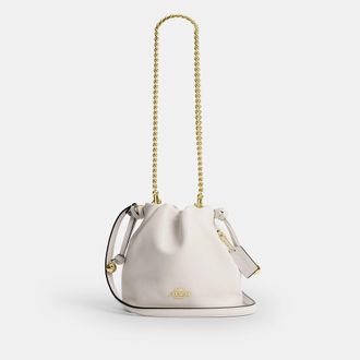 Coach Faye Mini Drawstring Bag With Ruching