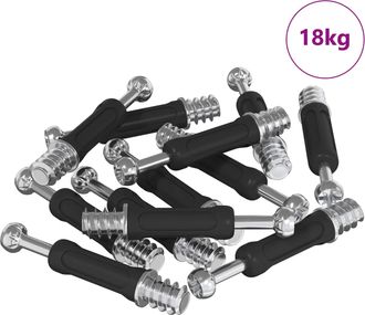 vidaXL Tornillo De Cerradura De Caj&oacute;n 4000 Uds. Plata Y Negro Metal Vidaxl