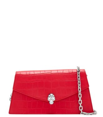 Alexander McQueen Red Skull Mini Shoulder Bag