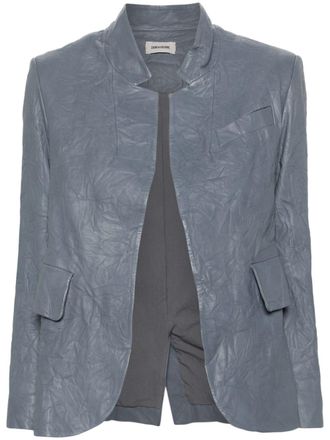 Zadig&Voltaire Giacca Verys con effetto stropicciato - Blu