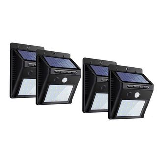 Trade Shop Trade Shop Traesio - Trade Shop - 4pz Faretto Led Da External With Pannello Solare Moviment Crepuscola