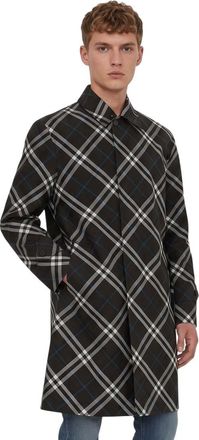 Burberry Brown Check Trench Coat