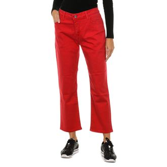 Armani Womens long stretch denim pants 3Y5J10-5D1RZ - Red Lyocell - Size 27 (Waist)