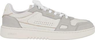 Axel Arigato Beige Light Gray Dice Lo Metallic Logo Suede-Blend Sneakers