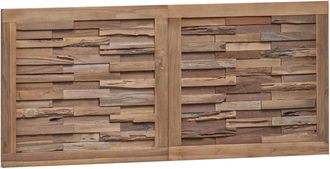 vidaXL Cabecero De Cama Natural Madera De Teca Maciza Vidaxl