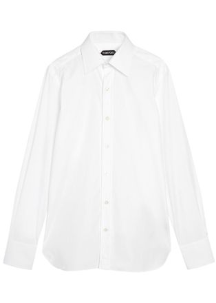 Tom Ford Slim-fit Cotton Shirt - White - 40 (C15.75 / M)