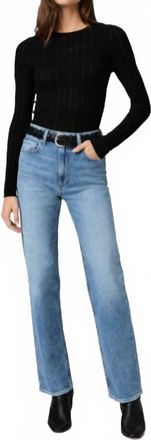 Paige Stevie High-Rise Straight Leg Jeans - 31 In Heroes