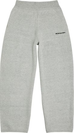 Mki Miyuki Zoku Logo-embroidered Brushed-knit Sweatpants - Grey - Xxl