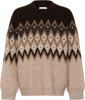 Inwear Maglia Girocollo Fairisle - - Knitwear - Donna - Multicolore - XL