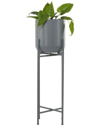 CosmoLiving by Cosmopolitan Cosmoliving By Cosmopolitan Metal Indoor Outdoor Dome Planter With Removable Stand