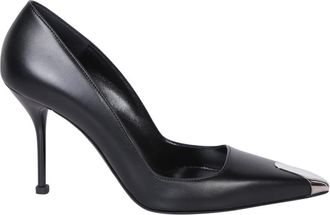 Alexander McQueen Zwarte hoge hakken pumps - Dames - Pumps - Zwart - 36 EU - Leer - Schoenen
