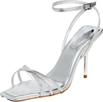 Schutz Schutz Amelia Square Prata S2177000010006 Womens