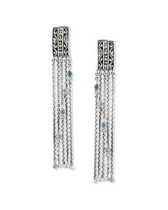 Samuel B. Silver & 18K 0.40 Ct. Tw. Blue Topaz Earrings