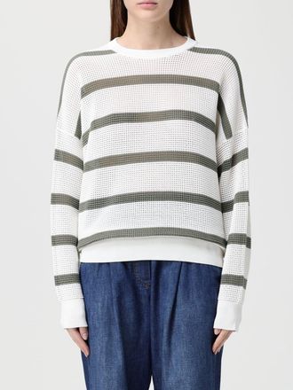 Brunello Cucinelli Maglia in cotone a righe Brunello Cucinelli