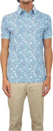 Etro Klassieke Polo Shirt voor Mannen - Heren - Polos - Blauw - XL - Katoen - Tops