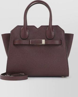 Valextra milano micro leather bag shoulder strap