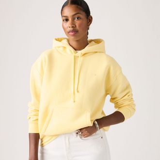 Levi's Everyday Zip Up Hoodie - Womens - XS - Yellow / French Vanilla