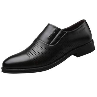 Generic Dress Shoes for Men Comfortable, Formal Business Shoe Slip On Brogues Derbys Shoes Pointed Toe Suit Wedding Shoe Breathable Dress Loafers Comfortable 