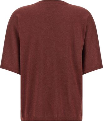 Brunello Cucinelli Womens Bordeaux Cashmere Cardigan Clothing