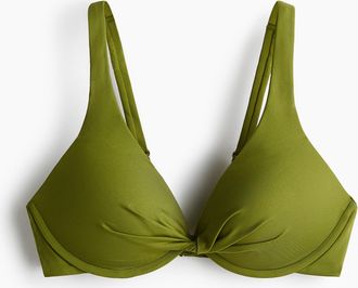 H&M Push-up-Bikinitop - Green