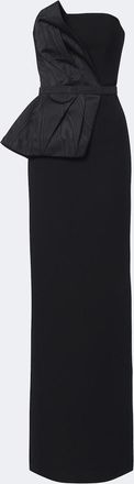 SAFiYAA Kasia draped cr&ecirc;pe gown