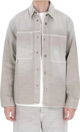 Haikure Overshirt Arno - Heren - Spijkerjassen - Grijs - XS - Katoen - Jassen