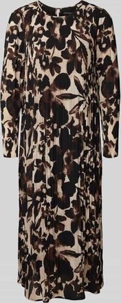 Betty Barclay Midikleid mit Rundhalsausschnitt in Dunkelbraun, Größe 36