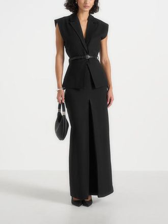 Mani&egrave;re De Voir Regine Maxi Skirt in Black at Nordstrom, Size 12