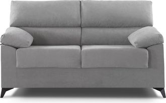 Home Heavenly Sofá 2 plazas 140 cm tapizado antimanchas color gris