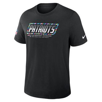 Nike New England Patriots Crucial Catch Sideline Nike Mens Dri-FIT NFL T-Shirt in Black | 034J00AZUL-F9R