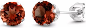 A&M Round Cubic Zirconia Birthstone Stud Earrings in Garnet at Nordstrom Rack