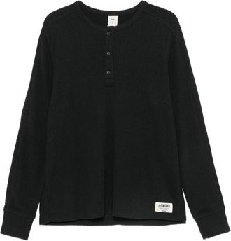 SKIMS Waffle-knit Henley Sweater