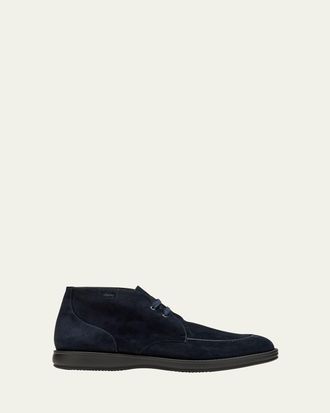 Brioni Mens Journey Suede Desert Boots