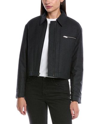Theory Crop Wool-Blend Jacket