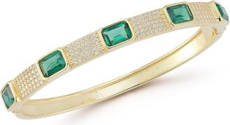 Sphera Milano Cubic Zirconia Bangle in Gold at Nordstrom Rack