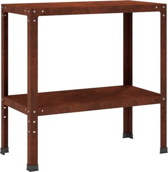 vidaXL Mesa De Trasplante 100 X 40 X 80 Cm Acero Oxidado Oxidado Vidaxl