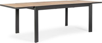 BIZZOTTO Ausziehbarer Premium Gartentisch Belmar 160-240 x 100 cm - Anthrazit/Natur