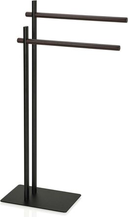 Andrea House Andrea House Ba66193 Toallero Doble De Pie Negro De Madera - Ref: Ba66193