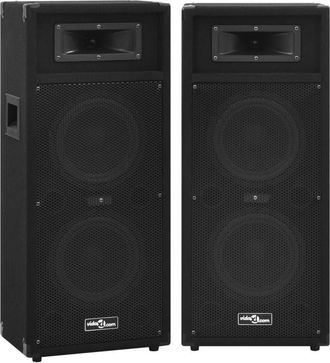 vidaXL Vidaxl - Altavoces Escenario Profesional Hifi Pasivos 2 Uds 1000w Negro