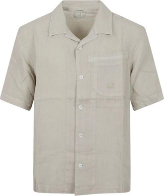 C.P. Company CP Company Shirts - Heren - Korte mouwen Overhemden - Grijs - M - Overhemden