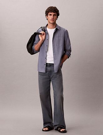 Calvin Klein Klassiek poplinkatoenen button-down overhemd